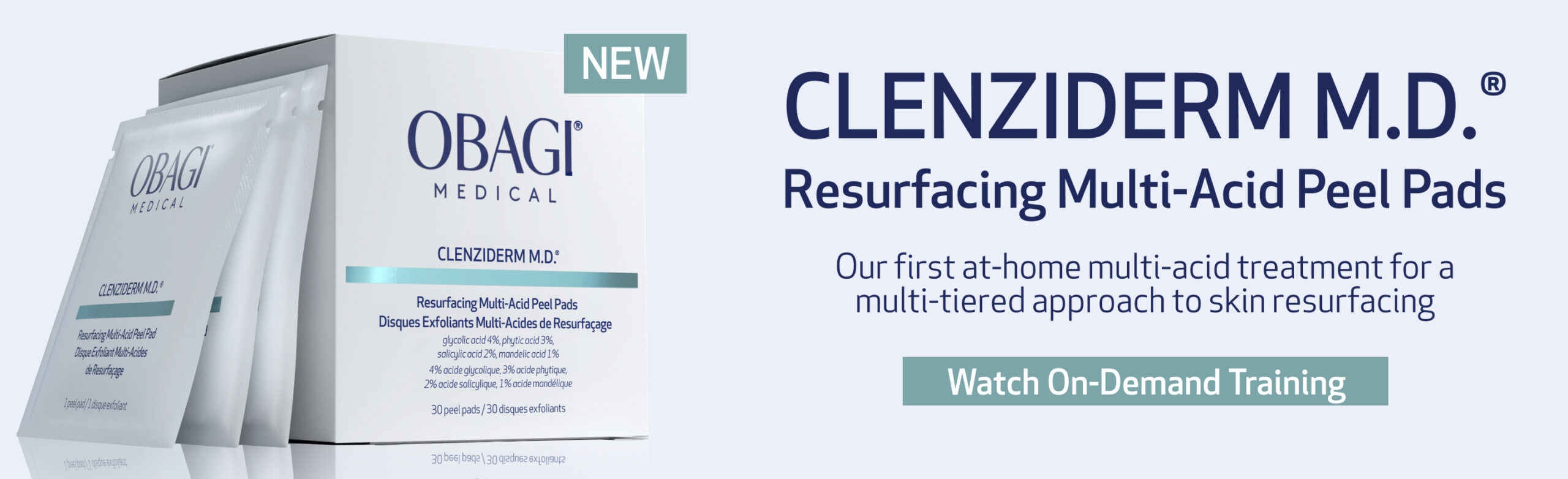 CLENZIDERM M.D.® Resurfacing Multi-Acid Peel Pads